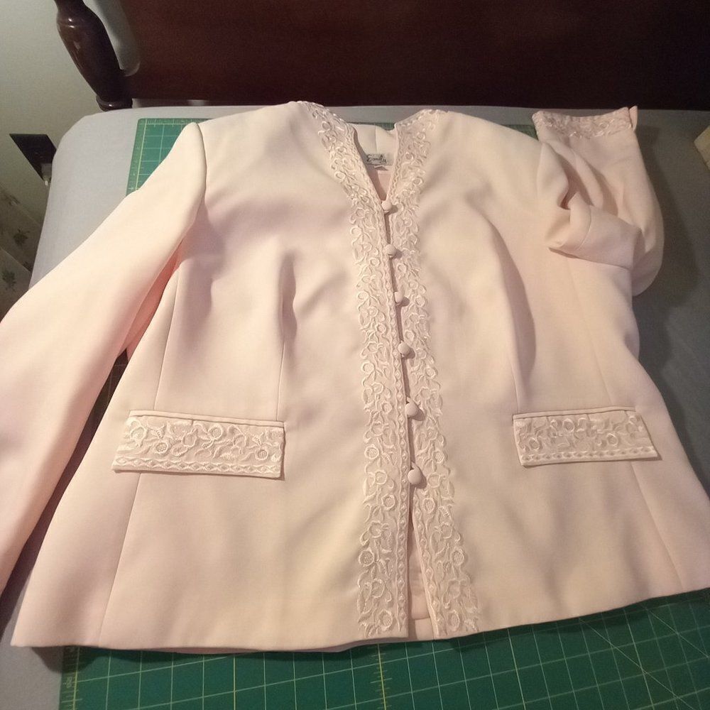 Emily Light Pink Jacket with Skirt 22 Beautiful Church Wedding Special Events